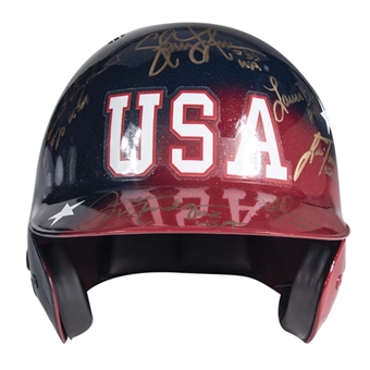 Team USA Softball Batting Helmet With 18 Signatures Including Jessica Mendoza, Lisa Fernandez & Jennie Finch (Beckett)